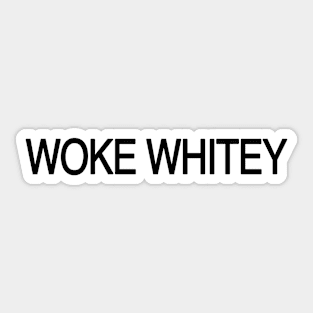 Woke whitey Sticker